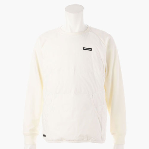 <BRIEFING> ブリーフィング MENS TAION DOWN CREW NECK <BRG223MA7> (White)