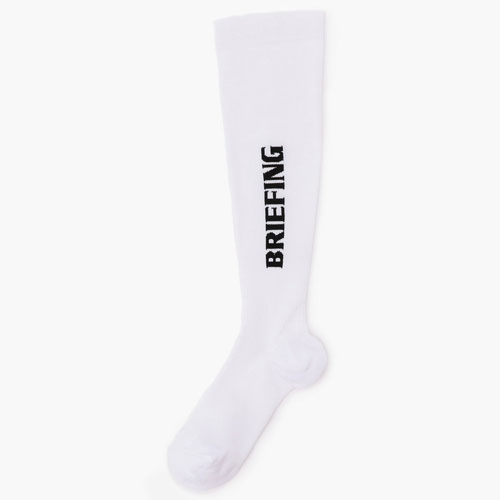 <BRIEFING> ブリーフィング WOMENS LOGO HIGH SOCKS (White)