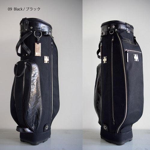 <木の庄帆布> キャディバッグ CROSS HANDLE Caddie Bag LIMITED EDITION KHG20-CB03 (ブラック)