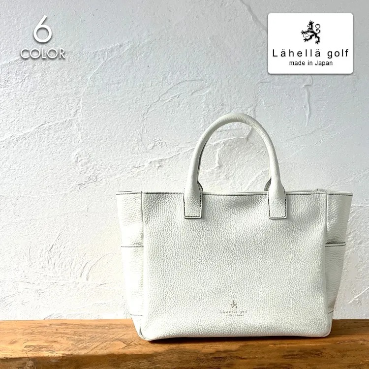 <Lahella golf> Italian leather Round bag L-507