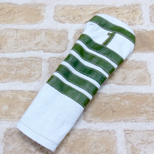 【OUTLET】<iliac Golf> Polo Stripe Driver ドライバー用 (White/Green)