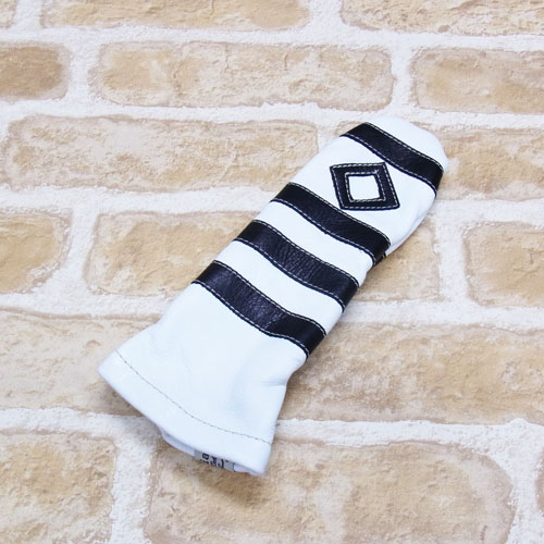 <iliac Golf> Polo Stripe Utility 7,9W用 (White/Black)