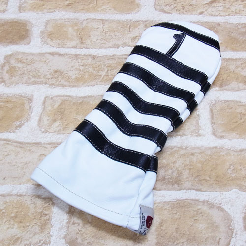 <iliac Golf> Polo Stripe Driver ドライバー用 (White/Black)