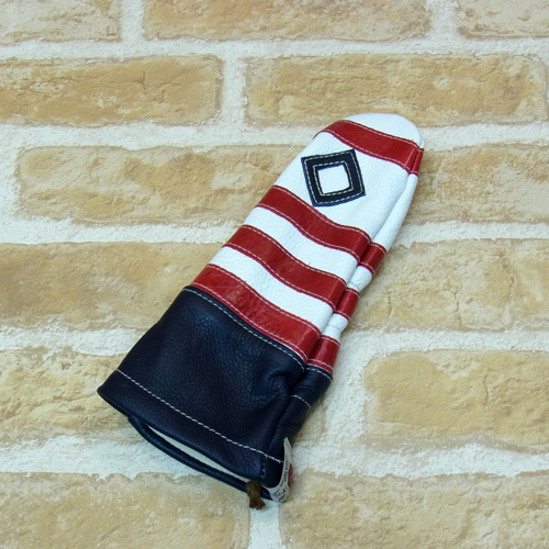 <iliac Golf> Polo Stripe Utility 7,9W用 (WH/RD/NV)