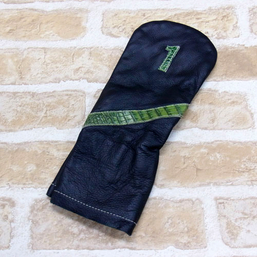 【OUTLET】<iliac Golf> ROYAL Driver ドライバー用 (Black/Green Croc)