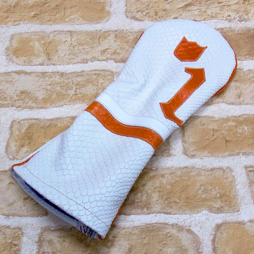 <iliac Golf> The Carlton Driver ドライバー用 (White Boa/White/Orange)