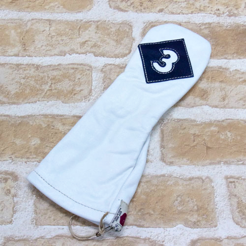 【OUTLET】<iliac Golf> Vintage 3wood 3W用 (White/Navy)