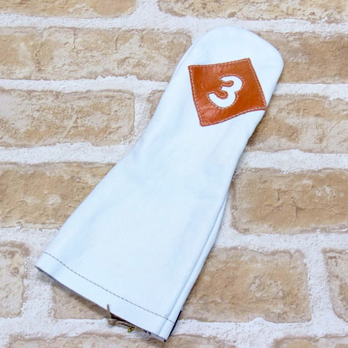 【OUTLET】<iliac Golf> Vintage 3wood 3W用 (White/Orange)