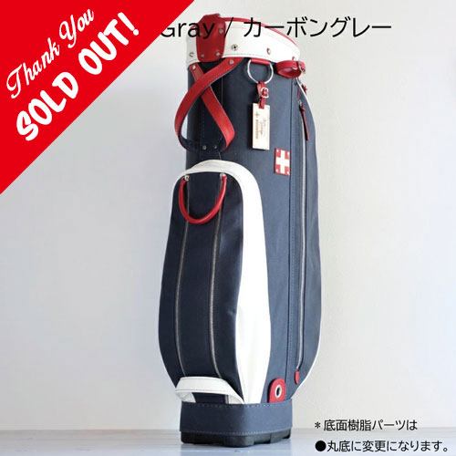 <木の庄帆布> キャディバッグ THE CART BAG KHG21-CB02 (カーボングレー)