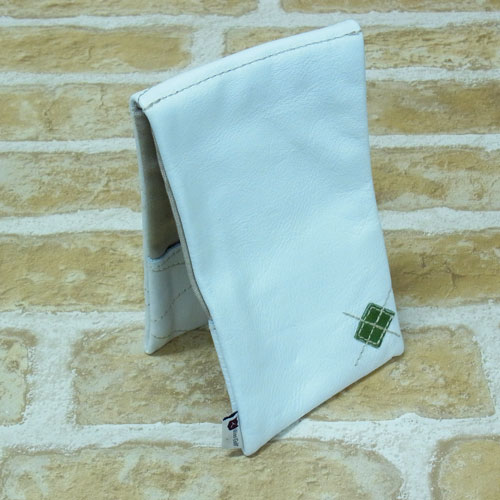 <iliac Golf> YARDAGE BOOK COVER (White/Green)