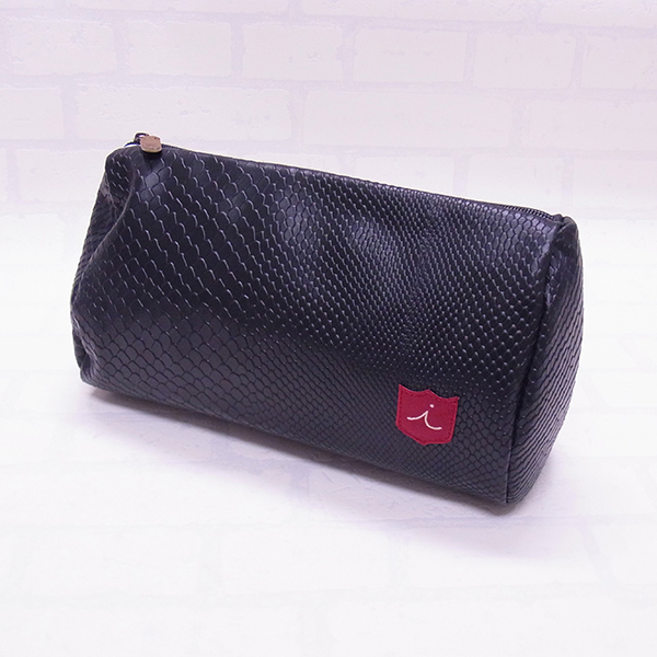 <iliac Golf> Season Toiletry Bag (Black Boa)