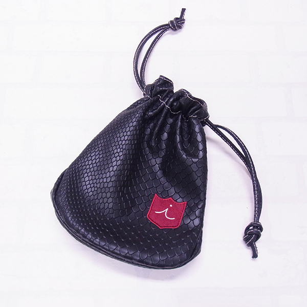 <iliac Golf> VALUABLES POUCH (Black Boa)