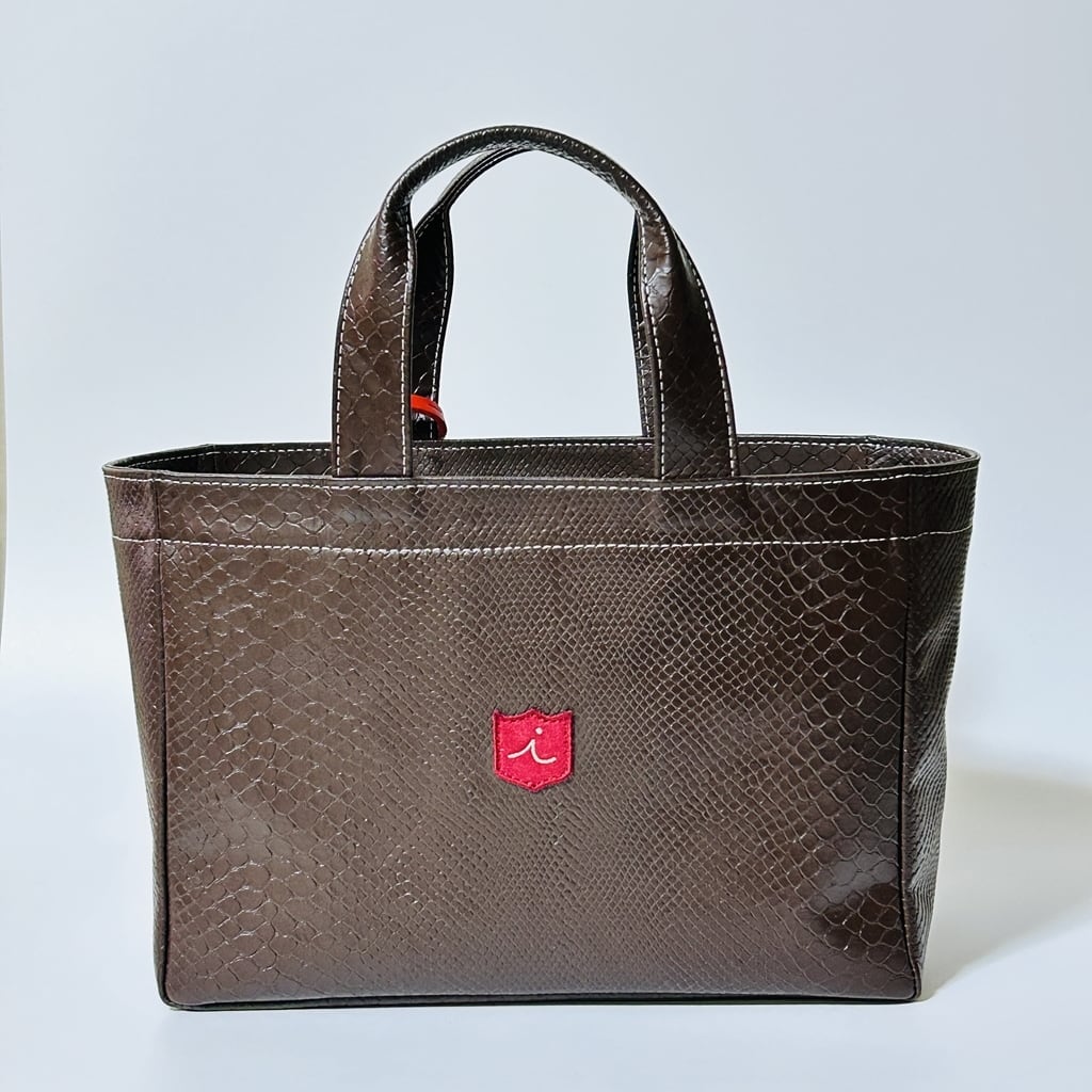 <iliac Golf> ラウンドトートバッグ TB001 (ブラウンボア)