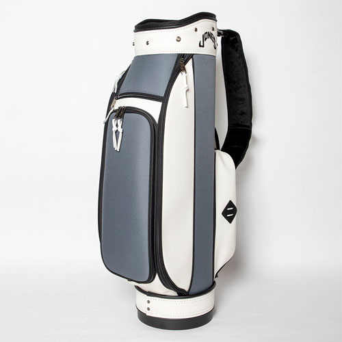シンプルでおしゃれ 【美品】JONES RIDER Asphalt Gray キャディバッグ