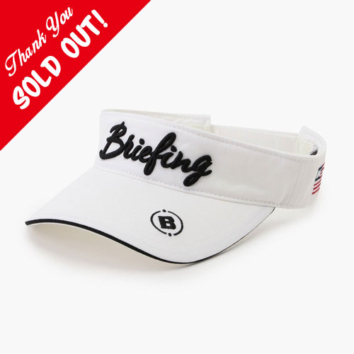 <BRIEFING> ブリーフィング WOMENS BASIC VISOR (White)