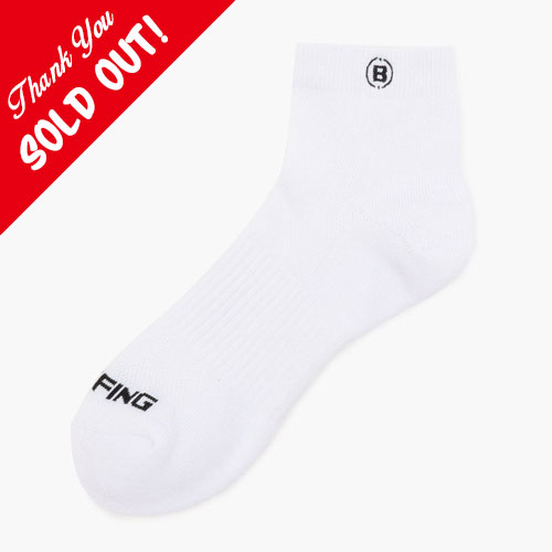 <BRIEFING> ブリーフィング MENS SHORT SOCKS (White)