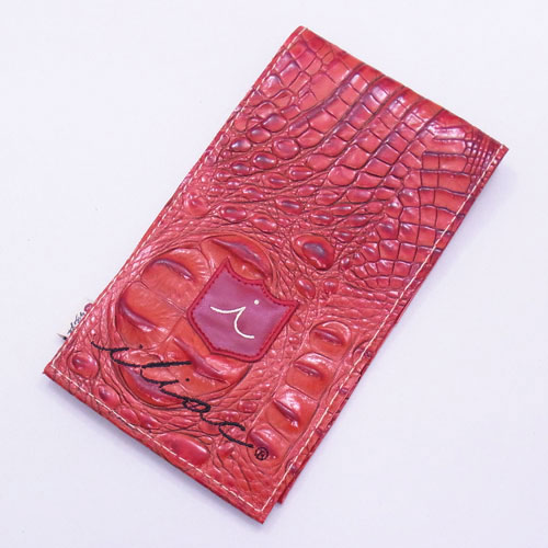 <iliac Golf> Score Card Holder (RED CROC)