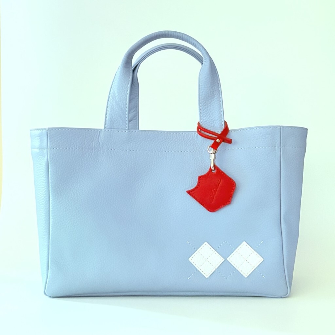 <iliac Golf> ラウンドトートバッグ TB001 (サックスブルー)