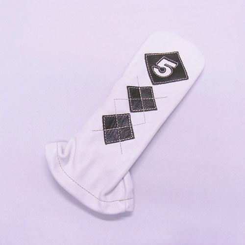 <iliac Golf> Argyle 5wood 5W用 (White/Green)