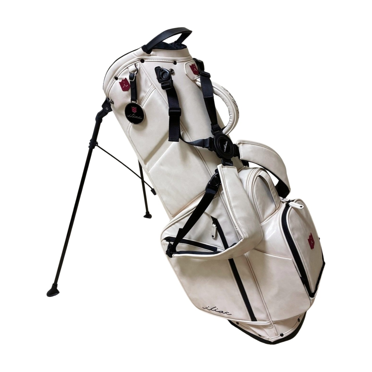 <iliac Golf> PuristⅡ Stand Caddie Bag (Vintage White)