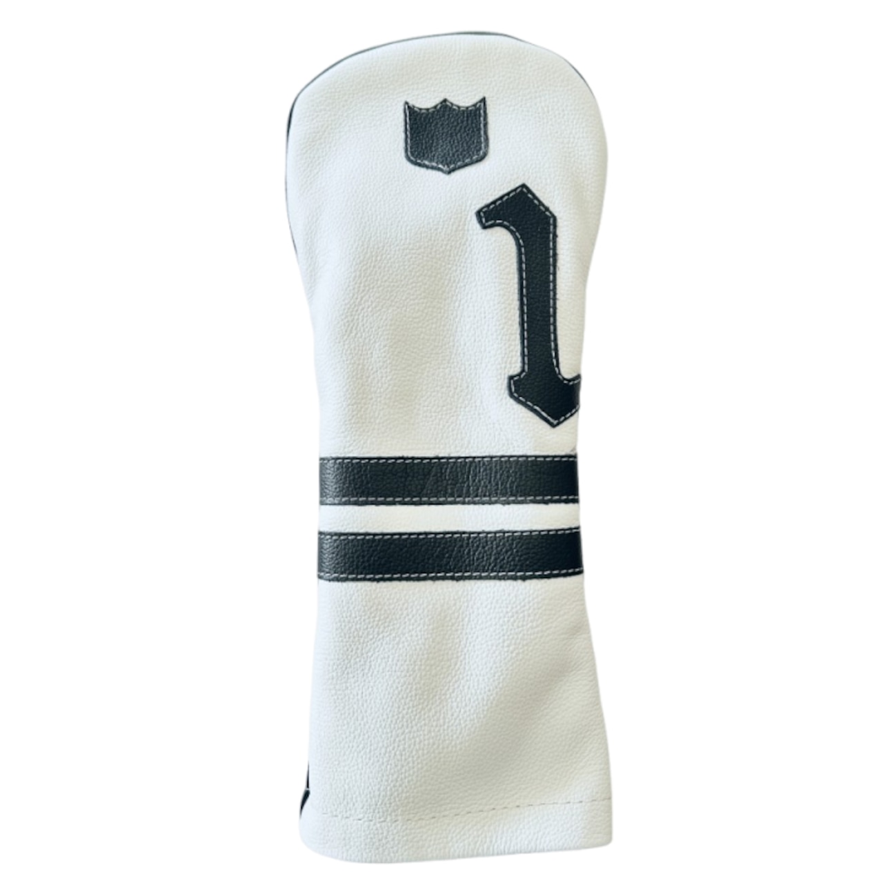 <iliac Golf> Timeless Driver ヘッドカバー  (White + Black)