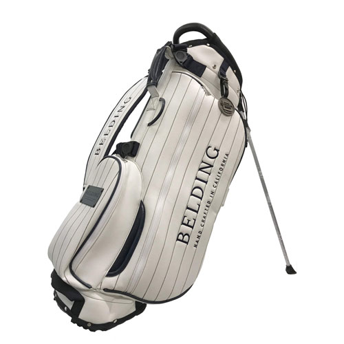 <BELDING> SUNBIRD 2.0 STAND BAG (White Classic/Navy Pin Stripe) (HBCB-850141)