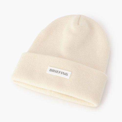 <BRIEFING> ブリーフィング MENS WOOL CASHMERE BEANIE <BRG213M88> (White)