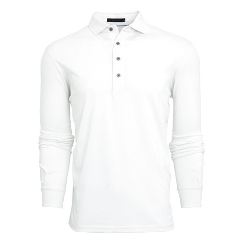 <GREYSON> OMAHA LONG SLEEVE POLO <MFA21K10LS> (ARCTIC)