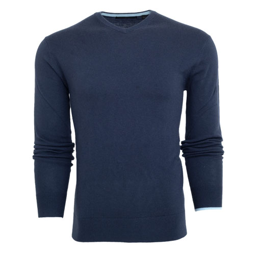 <GREYSON> CHEYENNE V NECK SWEATER <MFA21S60> (INDIGO)