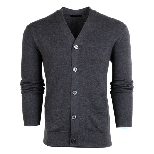 <GREYSON> CHEYENNE CARDIGAN SWEATER <MFA22S82> (DARK GREY HEATHER)