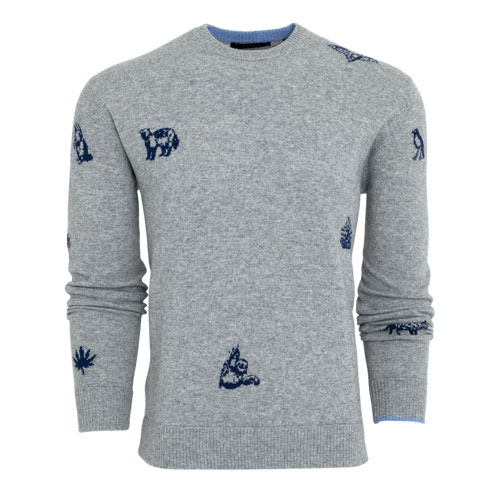 <GREYSON> SPIRIT OF MICHIGAN CREW NECK <MFA21S02> (LIGHT GREY HEATHER)