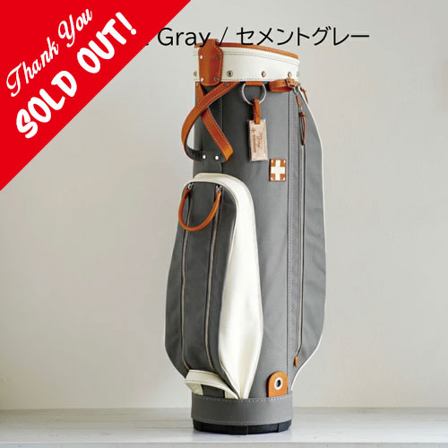 <木の庄帆布> キャディバッグ THE CART BAG KHG21-CB02 (セメントグレー)